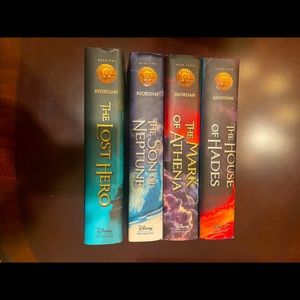 Set of 4 Hardcover Rick Riordan Books from The Heroes of Olympus series